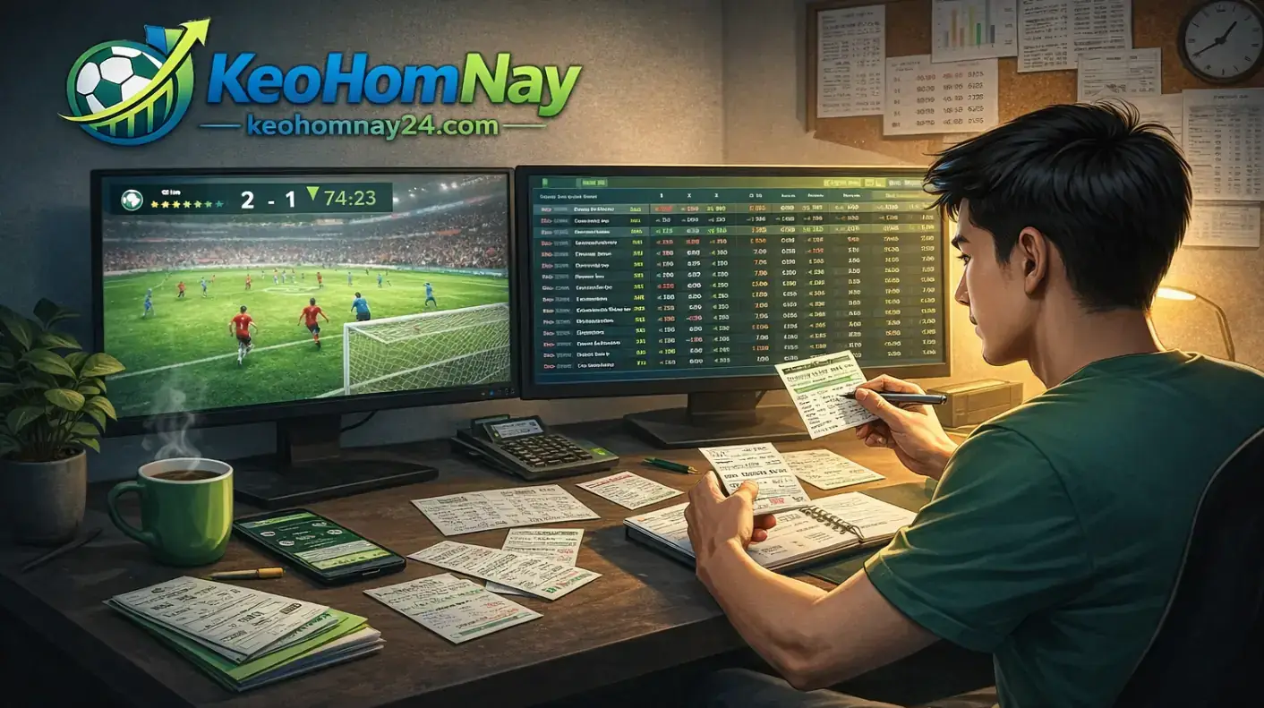 Người xem so sánh bảng kèo và ghi chú các sai lầm thường gặp