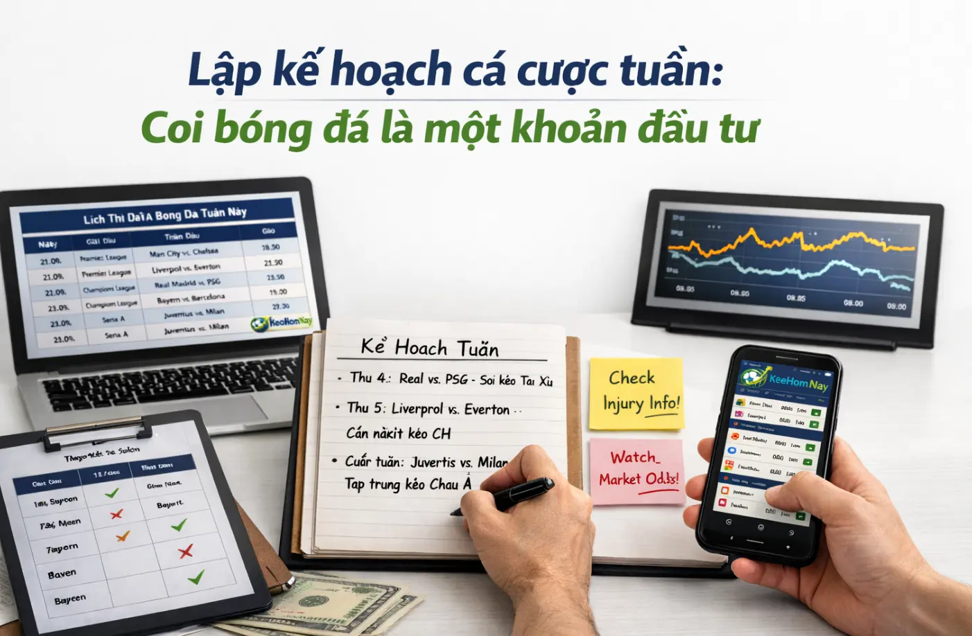 Lập kế hoạch cá cược tuần: Coi bóng đá là một khoản đầu tư
