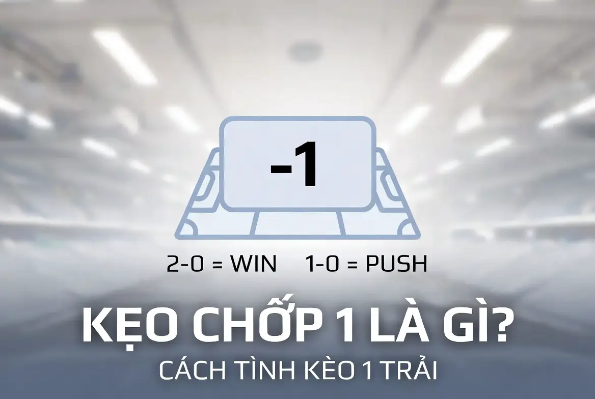 Kèo chấp 1 là gì? Khi nào nên đánh kèo 1 trái để tránh thua nửa tiền