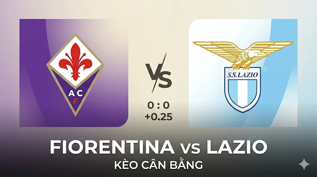 Soi kèo Fiorentina vs Lazio (13/04): Thế trận cân bằng và bài toán kèo chấp khó đoán
