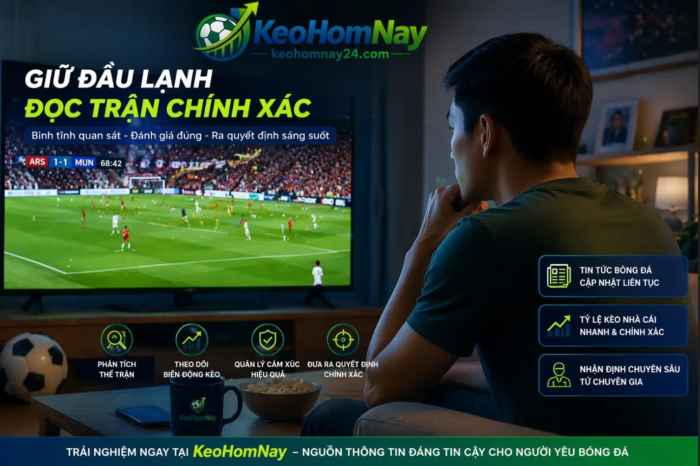 Nguoi xem bong da giu binh tinh khi the tran thay doi bat ngo